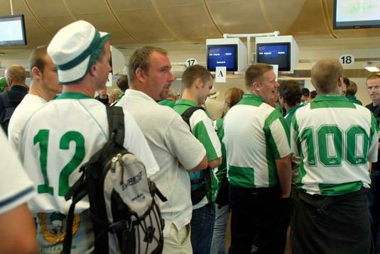 Fotboll, Champions Leuage, Hammarby, supporter, Arlanda