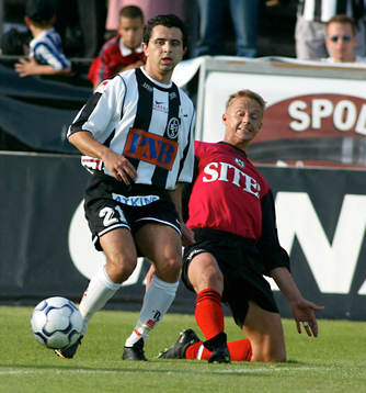 Fotboll. Allsvenskan. Landskrona - Örebro. Gabriel Ucar,