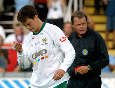 Johan Andersson, Hammarby, utvisning