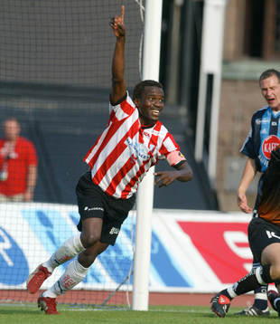 Peter Ijeh, Malmö. mål