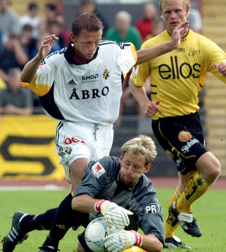 Krister Nordin och Johan Wiland, målvakt