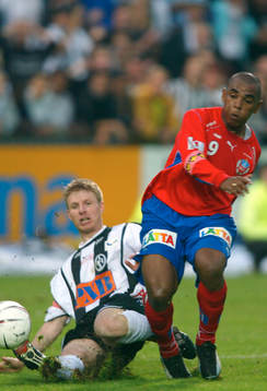 Henrik Nilsson, Landskrona och Alvaro Santos, Helsingborg