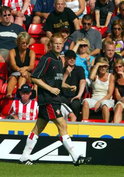 Michael Svensson, Southampton, kom inte längre än till