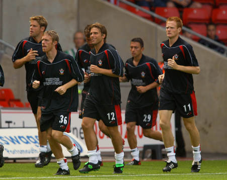 Southampton, uppvärmning, Anders Svensson och Michael