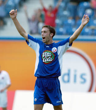 Rade Prica, succésvensk i Hansa Rostock. Jubel