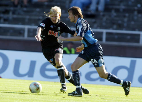 Per Johansson, Halmstad och Stefan Bärlin, Djurgården