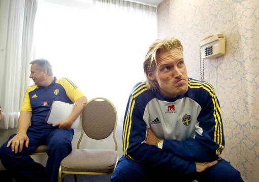 Tommy Söderberg, förbundskpaten Sverige och Johan Mjällby