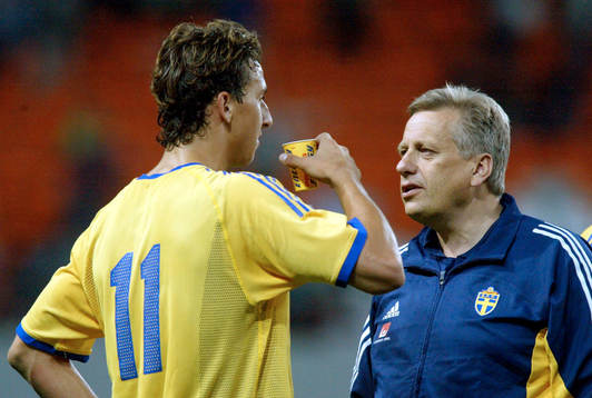 Zlatan Ibrahimovic och Tommy Söderberg, förbundskapten