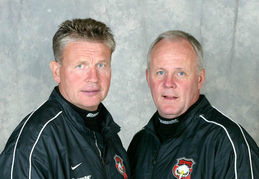 Per Bäckman och Gunnar Johansson, tränare
