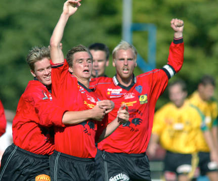 Måljubel. Jubel. Patrik Larsson