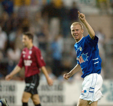 Lyckat inhopp av Andreas Johansson som gjorde 2-2