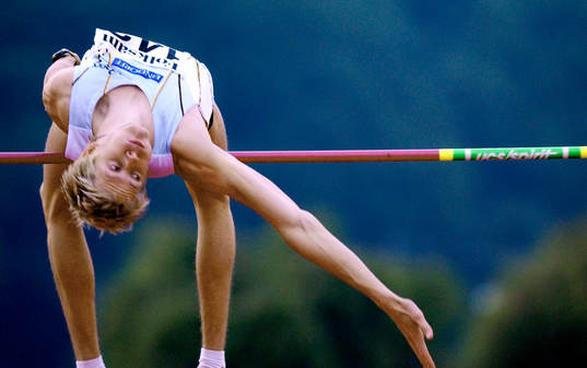 Christian Olsson klarade på 2.24 meter vid tävlingarna