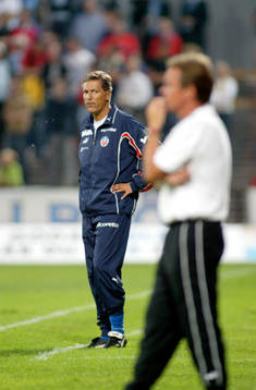Sören Cratz, tränare,  Helsingborg och Anders Linderoth,