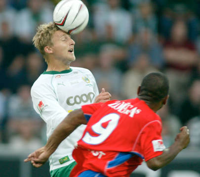 Jonas Stark, Hammarby och Alvaro Santos, Helsingborg