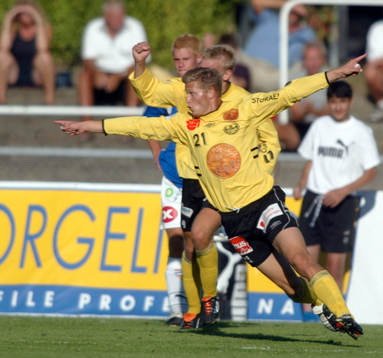 Mattias Andersson, Mjällby har gjort 0-1