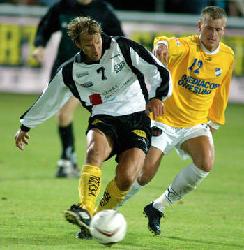 Fotboll, Superettan,  IFK Malmö - Häcken. Hednrik Dahl,
