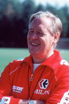 Nils Liedholm, tränare, Milan