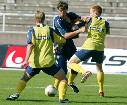 Zlatan Ibrahimovic och Michael Svensson, Sverige