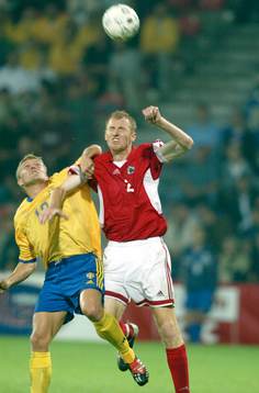 Marcus Allbäck och Sverige räckte inte till seger