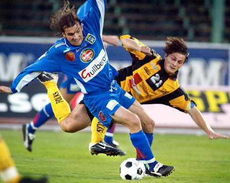 Fredy Pedrotti, Ängelholm i en duell med Keijo Huusko,