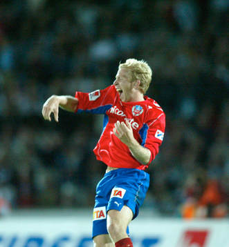 Nyförvärvet Gustaf Andersson, Helsingborg jublar, jubel