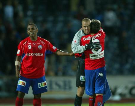 Alvaro Santos och Fredrik Larsson, Helsingborg jublar, jubel