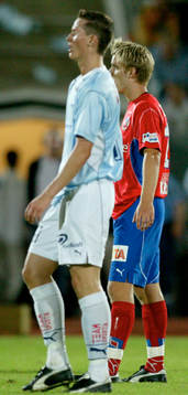 Jon Jönsson och Andreas Dahl, IFK Hässleholm-produkter