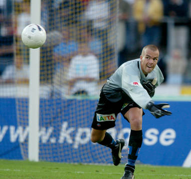 Fredrik Larsson, målvakt. Utkast, målvaktsutkast
