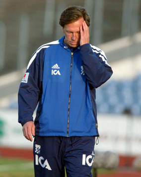 Roger Gustafsson, tränare Göteborg deppar