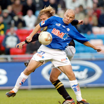 Magnus Svensson, Halmstad och Daniel Tjernström, AIK