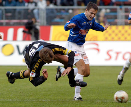 Sharbel Touma, Halmstad och Svante Samuelsson, AIK