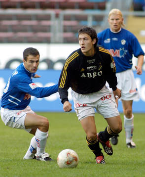 Stefan Ishizaki, AIK och Sharbel Touma, Halmstad