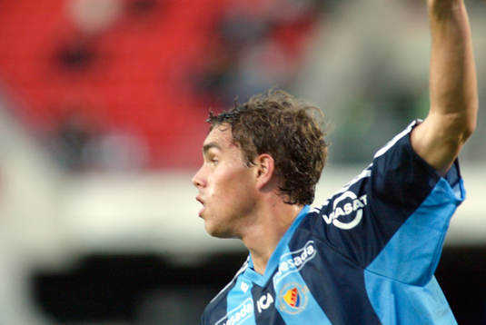Målskytten Johan Elmander, Djurgården jublar, jubel