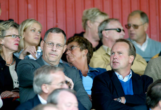 Lars Lagerbäck på läktaren