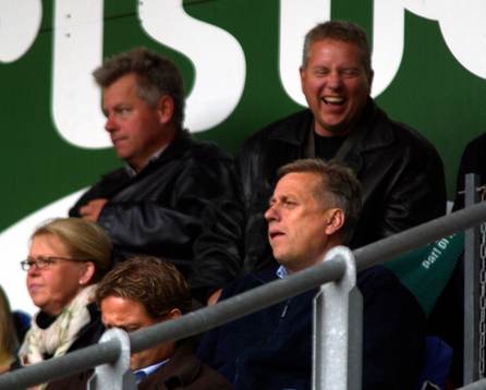 Förbundskaptenen Tommy Söderberg fanns på plats i