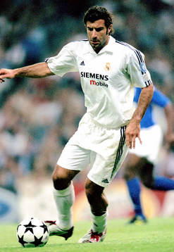 Fotboll, Spansk, Spanska Ligan, Figo, Real Madrid