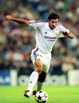 Fotboll, Spansk, Spanska Ligan, Figo, Real Madrid