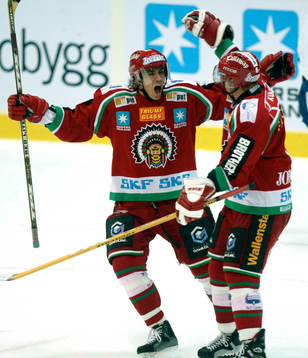 Mattias Luukkonen, Frölunda, jublar, jubel