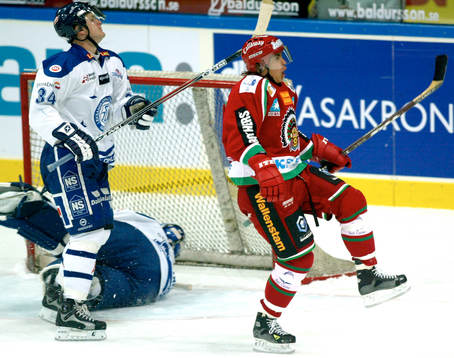 Mattias Luukkonen jublar