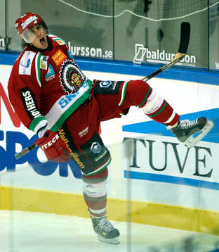 Mattias Luukkonen, Frölunda, jublar, jubel