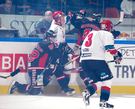 Juha Riihijärvi och Johan Norgren, Malmö. Jonas Almtorp