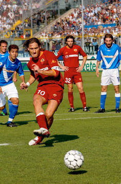 Brescia - Roma: Totti, Roma