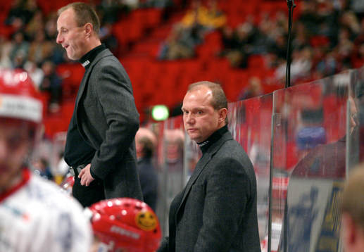 Lill-Kenta (Kent) Johansson coach (tränare) och Anders