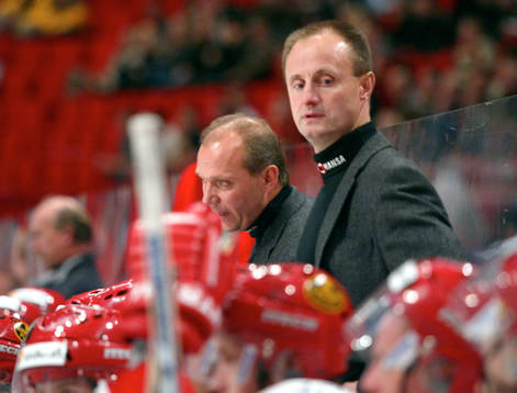 Lill-Kenta (Kent) Johansson coach (tränare) och Anders