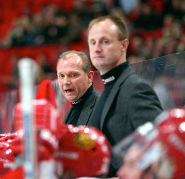 Lill-Kenta (Kent) Johansson coach (tränare) och Anders