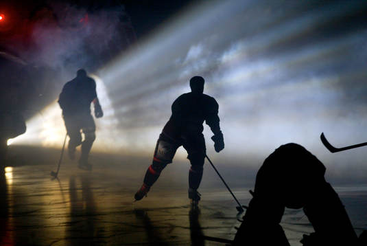 Ishockey, elitserien, Malmö , Redhawks, entré, rök