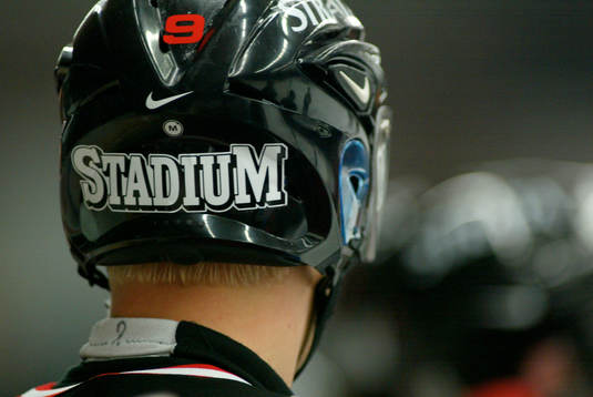 Ishockeyhjälm, hjälm, Stadium, reklam
