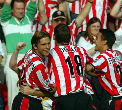 Fotboll, Engelsk, Premier League, Anders Svensson, jubel,