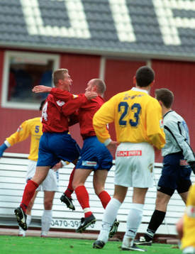 Johan Matsson jublar