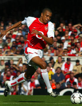 Fotboll, Engelsk, Premier League, Gilberto, Arsenal